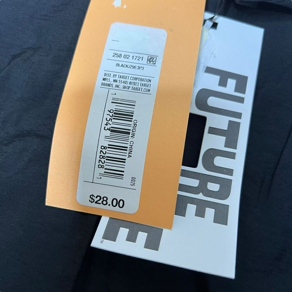 NEW Future Collective Balloon Sleeve Asymmetrical One Shoulder Top Black XXL - Picture 5 of 8